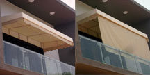 Fix canopy with provision for privacy valance