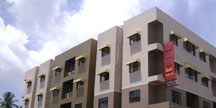 Window canopies for commercial complex